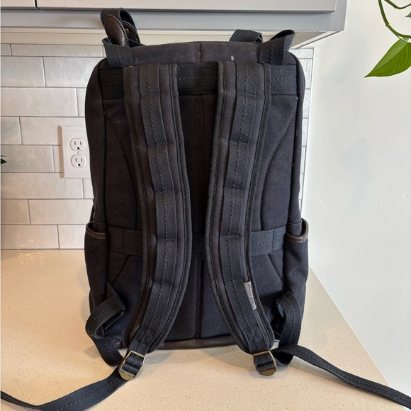 Daniel Cremieux Limited Edition Canvas Leather Backpack Laptop Messenger Bag EUC - Picture 5 of 10